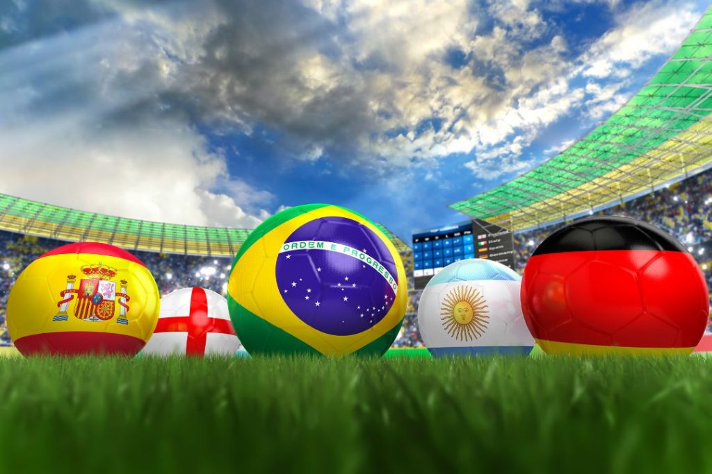 Imagen referente a los juegos olímpicos, estadio y balones de Rio 2016