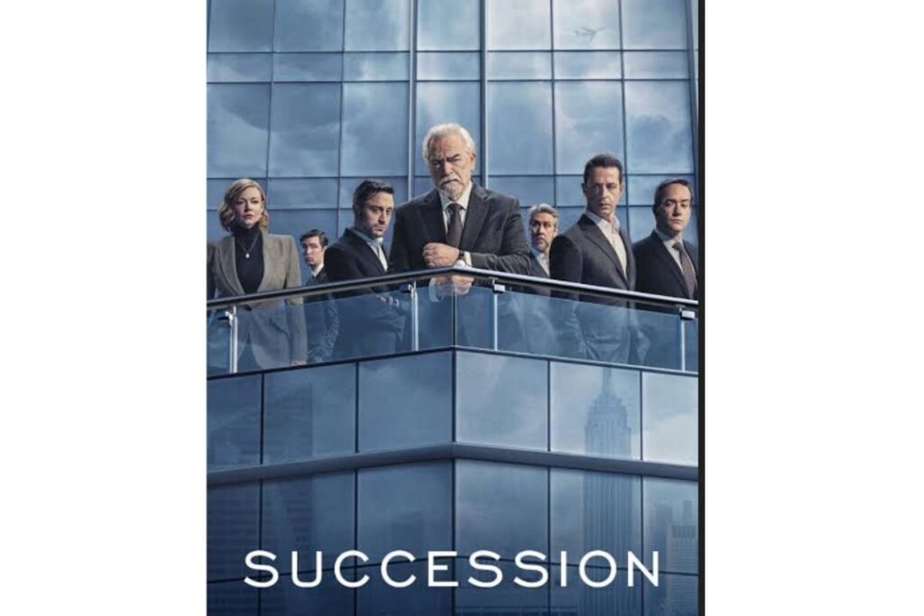 El cartel de la lujosamente muda serie de televisión Succession lujo silencioso