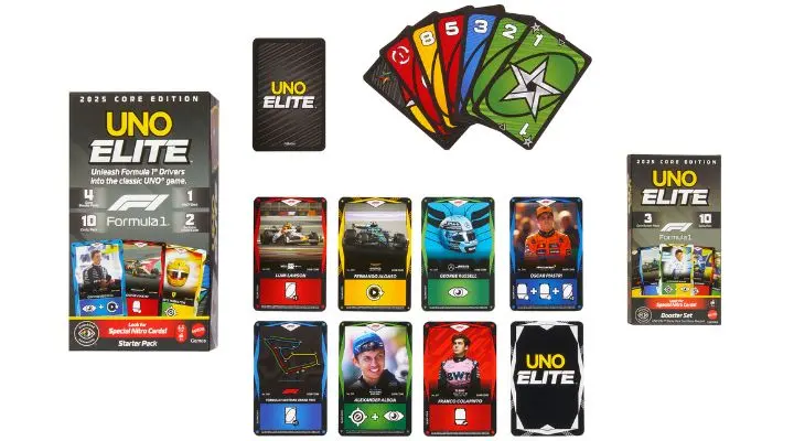 Mattel y F1 presentan el nuevo UNO Elite