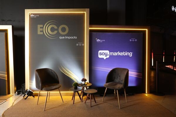 Set de grabación de Soy.Marketing en Effie Awards 2025