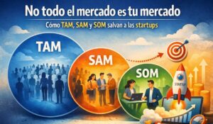 No todo el mercado es tu mercado: TAM, SAM y SOM salvan a las startups