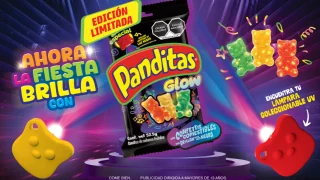 Panditas Glow: la edición limitada que brilla bajo luz negra en Halloween