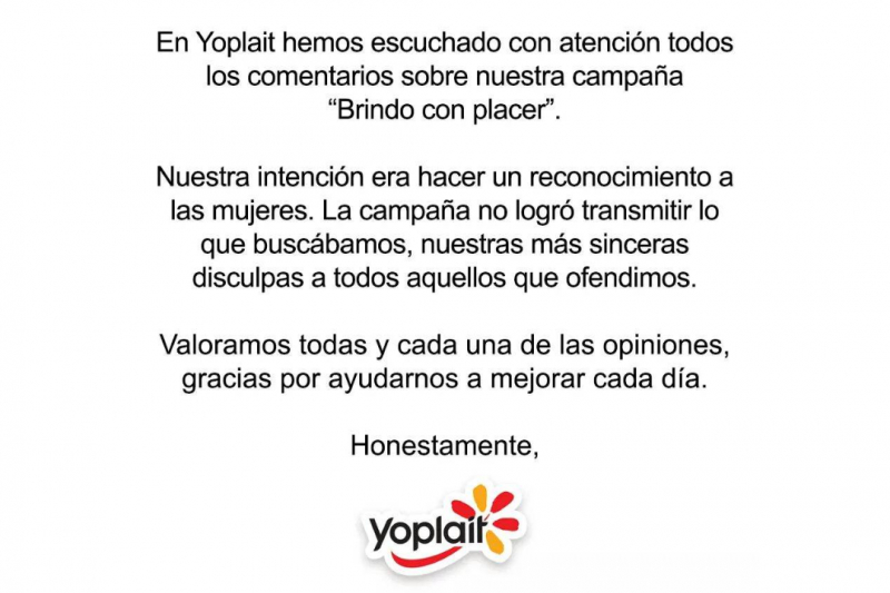 Anuncio referente a un caso donde es sexista 