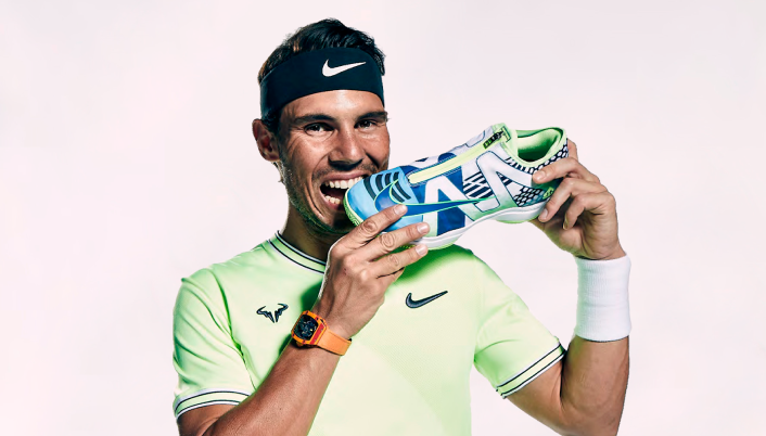 A nueve monitor Variedad Rafael Nadal y Nike, una dupla ganadora