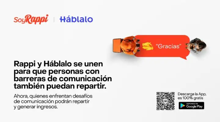 Rappi y Háblalo impulsan inclusión laboral