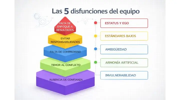 Cinco disfunciones de un equipo