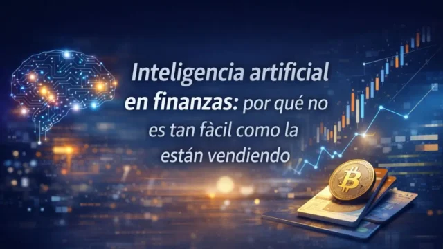 IA en finanzas: no es tan fácil como parece actualmente